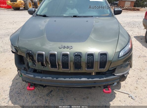 1C4PJMBX3JD600521 2018 JEEP CHEROKEE Green Widok z przodu