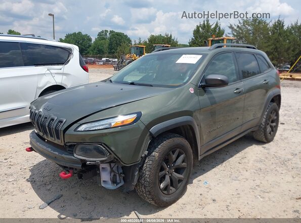 1C4PJMBX3JD600521 2018 JEEP CHEROKEE Green Przód lewy