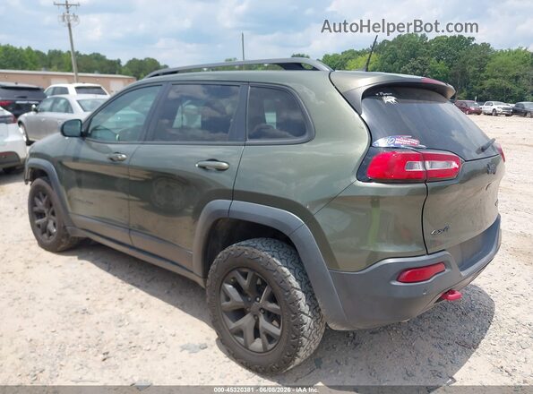 1C4PJMBX3JD600521 2018 JEEP CHEROKEE Green Tył lewy