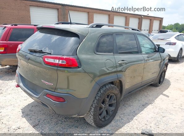 1C4PJMBX3JD600521 2018 JEEP CHEROKEE Green Tył prawy