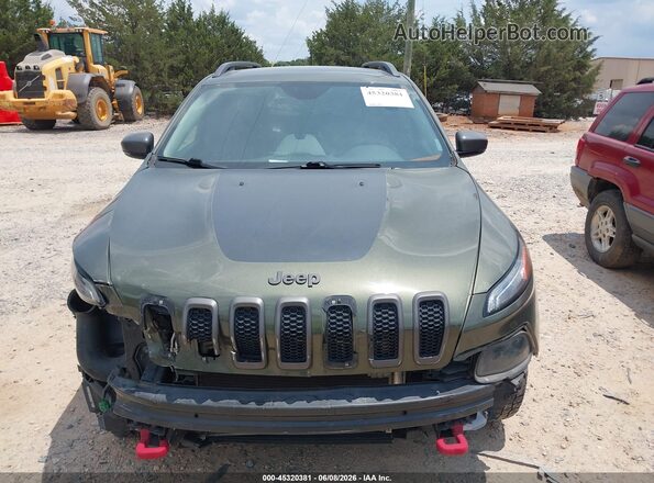1C4PJMBX3JD600521 2018 JEEP CHEROKEE Green Widok zestawu wskaźników