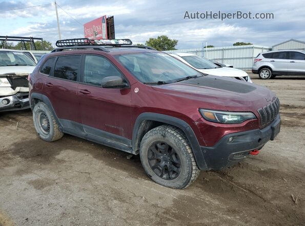 1C4PJMBX3KD353275 2019 JEEP CHEROKEE Maroon Передня права чверть