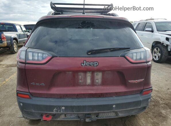1C4PJMBX3KD353275 2019 JEEP CHEROKEE Maroon Вид ззаду