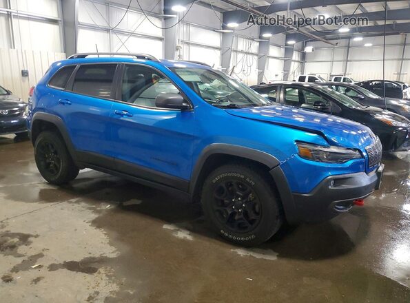1C4PJMBX4KD310600 2019 JEEP CHEROKEE Blue წინა მარჯვენა