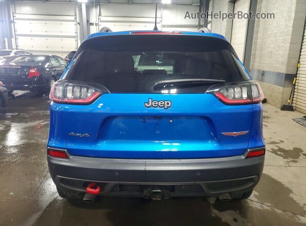 1C4PJMBX4KD310600 2019 JEEP CHEROKEE Blue უკანა ხედი