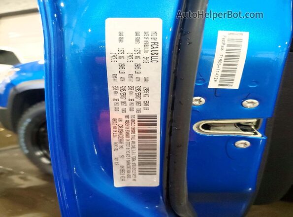 1C4PJMBX4KD310600 2019 JEEP CHEROKEE Blue VIN კოდის სტიკერის ხედი