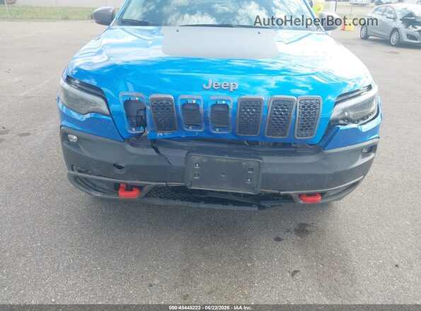 1C4PJMBX4KD362566 2019 JEEP CHEROKEE Blue წინა ხედი