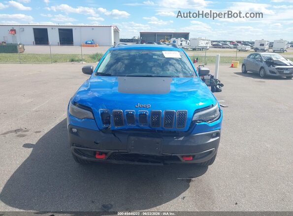 1C4PJMBX4KD362566 2019 JEEP CHEROKEE Blue უკანა სალონის ხედი