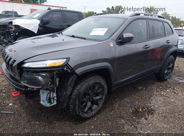 1C4PJMBX5JD529936 2018 JEEP CHEROKEE Gray Передня ліва чверть