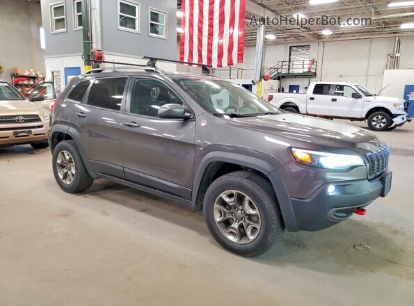 1C4PJMBX5KD374449 2019 JEEP CHEROKEE Серый Передняя правая четверть