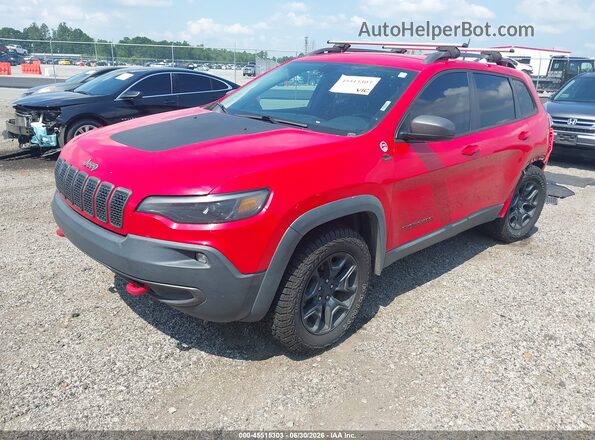 1C4PJMBX6KD309304 2019 JEEP CHEROKEE Red Przód lewy
