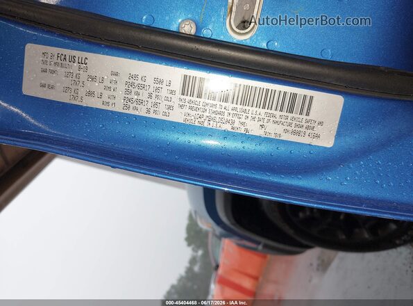 1C4PJMBX6LD510430 2020 JEEP CHEROKEE Blue Vista del compartimento del motor