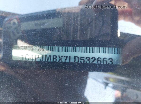 1C4PJMBX7LD532663 2020 JEEP CHEROKEE Gray Engine compartment view