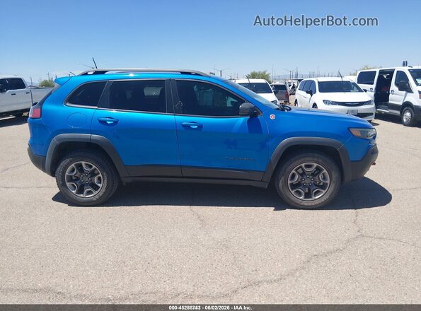 1C4PJMBX8KD185522 2019 JEEP CHEROKEE Blue უკანა სალონის ხედი