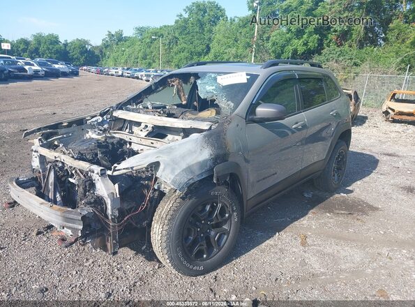 1C4PJMBX8KD385428 2019 JEEP CHEROKEE Gray Vista tres cuartos delantera izquierda