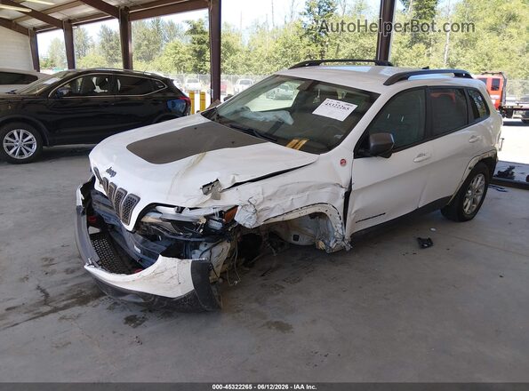 1C4PJMBX8LD515273 2020 JEEP CHEROKEE White წინა მარცხენა ხედი სამი მეოთხედიდან