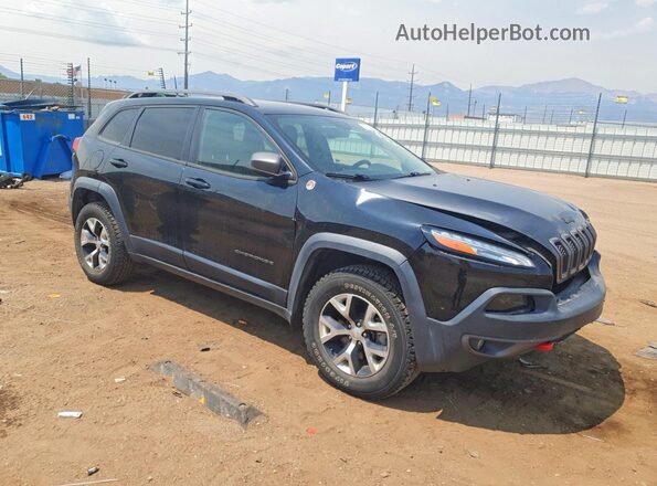1C4PJMBX9JD517854 2018 JEEP CHEROKEE Черный Передняя правая четверть