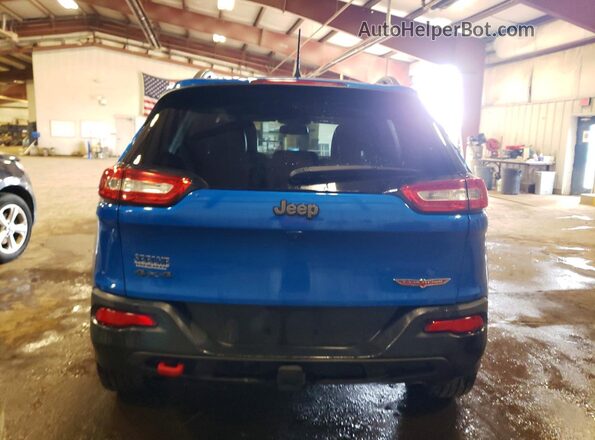 1C4PJMBX9JD526067 2018 JEEP CHEROKEE Синий Вид сзади