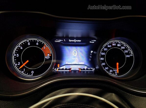 1C4PJMBX9KD276959 2019 JEEP CHEROKEE Black Instrument cluster view