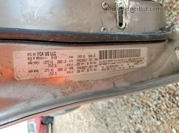 1C4PJMBX9KD298511 2019 JEEP CHEROKEE Gray Vista de la etiqueta del VIN