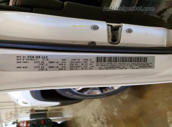 1C4PJMBX9KD399337 2019 JEEP CHEROKEE White 