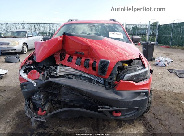 1C4PJMBX9KD478250 2019 JEEP CHEROKEE Red Instrument cluster view
