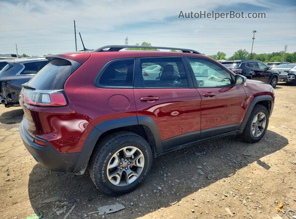 1C4PJMBXXKD417876 2019 JEEP CHEROKEE Maroon Հետևի աջ