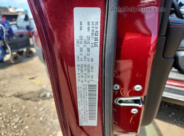 1C4PJMBXXKD417876 2019 JEEP CHEROKEE Maroon VIN կոդի պիտակի տեսք