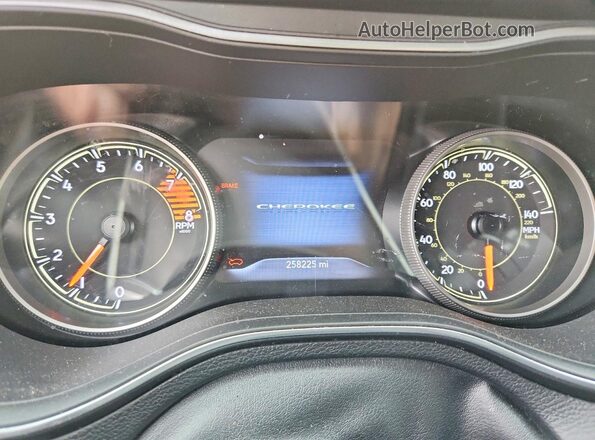 1C4PJMBXXND533549 2022 JEEP CHEROKEE Черный Вид щитка приборов
