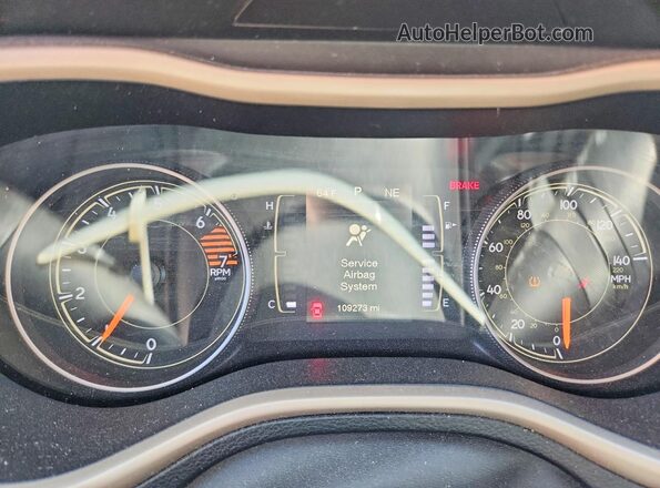 1C4PJMCB0GW330342 2016 JEEP CHEROKEE Red ხელსაწყოთა პანელის ხედი