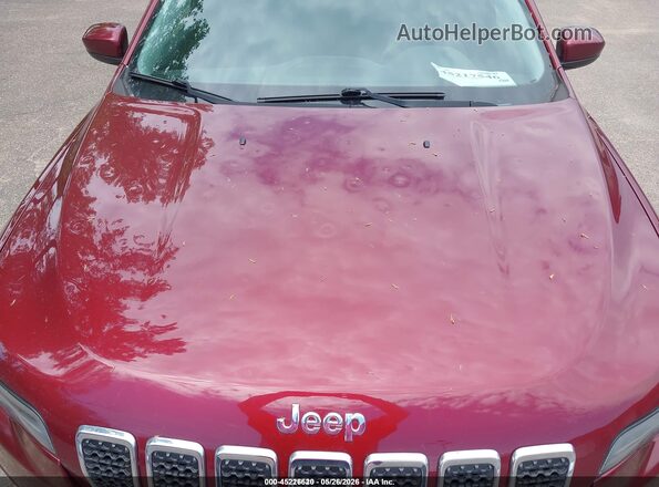 1C4PJMCB0KD341183 2019 JEEP CHEROKEE Maroon Vista frontal