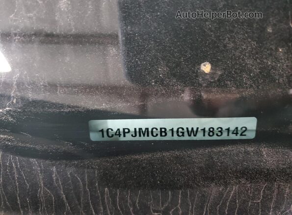 1C4PJMCB1GW183142 2016 JEEP CHEROKEE Черный Панорамный вид салона 360°