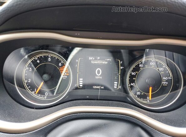 1C4PJMCB1HW659861 2017 JEEP CHEROKEE Beige ხელსაწყოთა პანელის ხედი