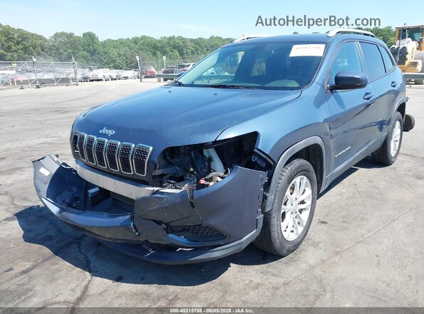 1C4PJMCB2LD611614 2020 JEEP CHEROKEE Blue Առջևի ձախ երեք քառորդ տեսարան