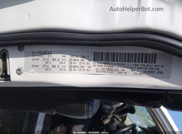 1C4PJMCB4GW112131 2016 JEEP CHEROKEE White Շարժիչի բաժամունքի տեսք