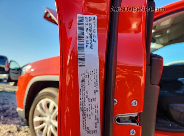 1C4PJMCB4MD153852 2021 JEEP CHEROKEE Orange VIN კოდის სტიკერის ხედი
