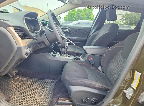 1C4PJMCB5GW354037 2016 JEEP CHEROKEE Green Вид салону спереду