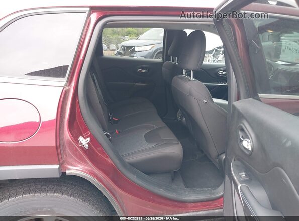 1C4PJMCB5KD341180 2019 JEEP CHEROKEE Burgundy Vista de la etiqueta del VIN