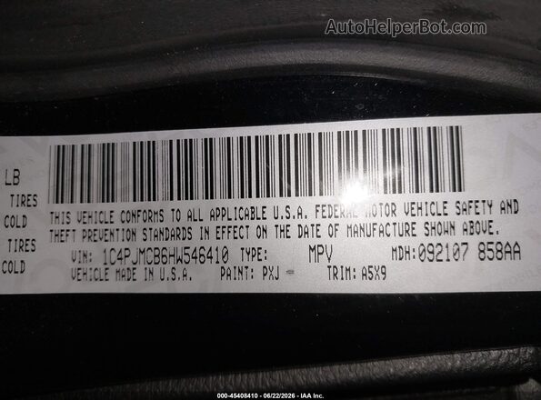 1C4PJMCB6HW546410 2017 JEEP CHEROKEE Black Vista del compartimento del motor