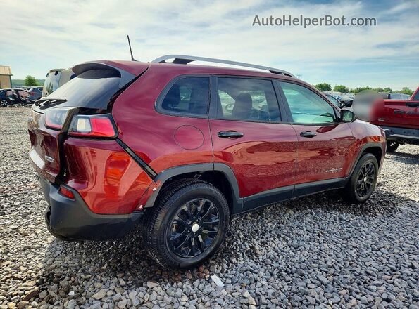 1C4PJMCB6LD540823 2020 JEEP CHEROKEE Maroon Tył prawy