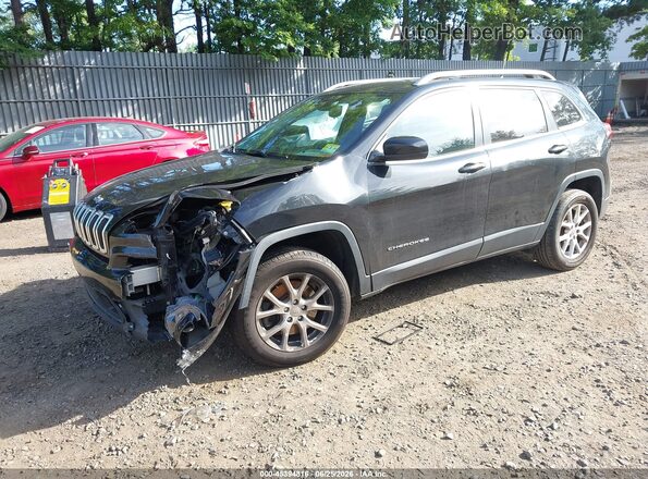 1C4PJMCB7GW219125 2016 JEEP CHEROKEE Black წინა მარცხენა ხედი სამი მეოთხედიდან