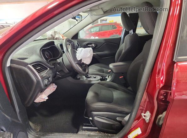 1C4PJMCB7LD559641 2020 JEEP CHEROKEE Burgundy წინა სალონის ხედი