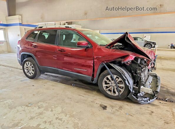 1C4PJMCB7LD559641 2020 JEEP CHEROKEE Burgundy წინა მარჯვენა