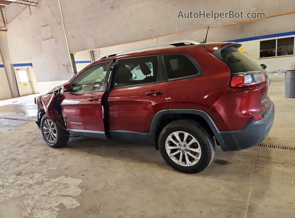 1C4PJMCB7LD559641 2020 JEEP CHEROKEE Burgundy უკანა მარცხენა
