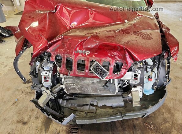 1C4PJMCB7LD559641 2020 JEEP CHEROKEE Burgundy ძრავის განყოფილების ხედი