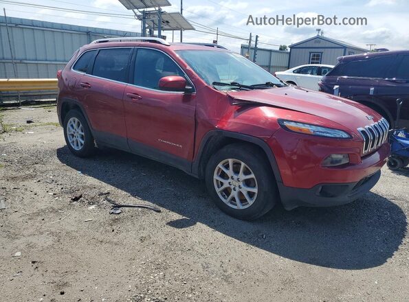 1C4PJMCB8HW646119 2017 JEEP CHEROKEE Красный Передняя правая четверть