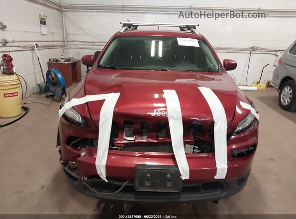 1C4PJMCB9HW647635 2017 JEEP CHEROKEE Maroon Widok zestawu wskaźników