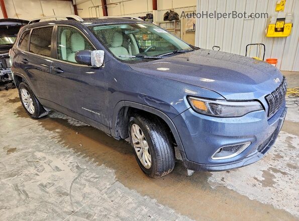 1C4PJMCB9KD424255 2019 JEEP CHEROKEE Blue Передня права чверть