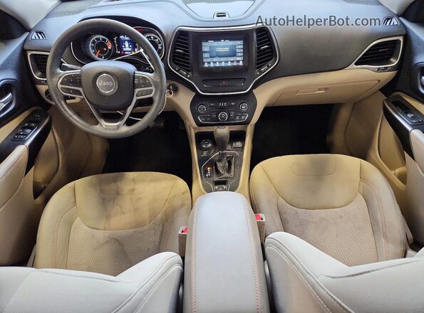 1C4PJMCB9KD424255 2019 JEEP CHEROKEE Blue Вид панелі приладів