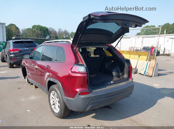 1C4PJMCB9LD550780 2020 JEEP CHEROKEE Burgundy უკანა მარცხენა